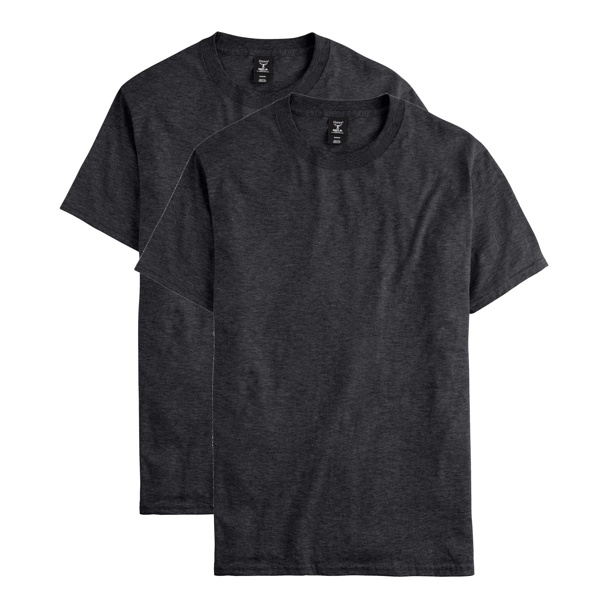 Hanes Men's Beefy-t T-Shirt, Heavyweight Cotton Tee, 1 Or 2 Pack, Big & Tall